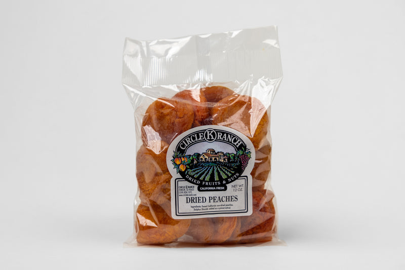 Dried Peaches (Now 20% Off 12oz Bags Only)