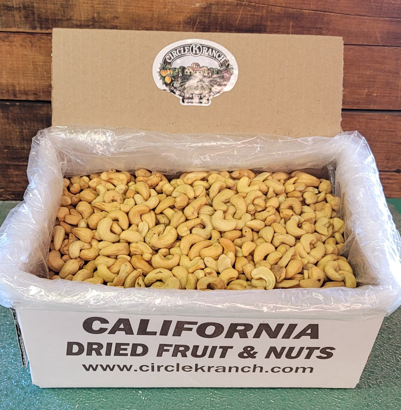 Roasted & Salted Cashews (Bulk 5 lb. Box)